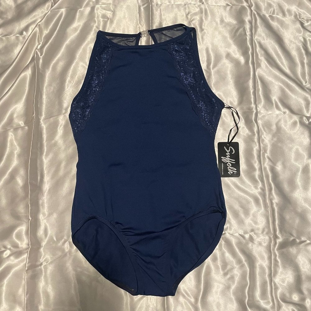 NWT Suffolk 2290A Leotard Sapphire Large Adult